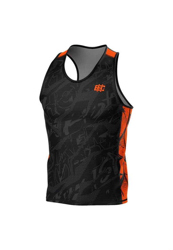 Koszulka sportowa bez rękawów męska Tank top EXTREME HOBBY NEO. Kolor: pomarańczowy. Materiał: elastan, poliester. Długość rękawa: bez rękawów. Styl: sportowy