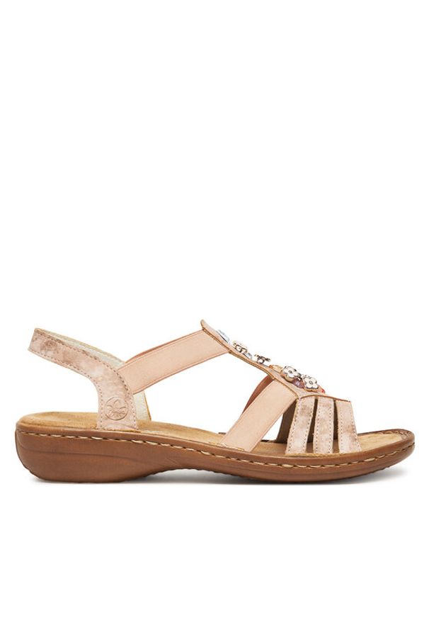 Rieker Sandały CEO-60855-31 Różowy. Kolor: różowy. Materiał: syntetyk