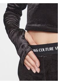 Versace Jeans Couture Bluzka 75HAH605 Czarny Slim Fit. Kolor: czarny. Materiał: syntetyk