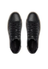 Guess Sneakersy FL8BNY FAL12 Czarny. Kolor: czarny. Materiał: skóra