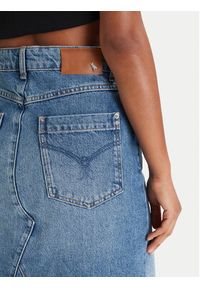 Patrizia Pepe Spódnica jeansowa 8G0521/D1WZB-CB02 Niebieski Regular Fit. Kolor: niebieski. Materiał: bawełna #5