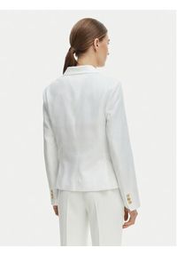 TOMMY HILFIGER - Tommy Hilfiger Marynarka WW0WW49335 Biały Slim Fit. Kolor: biały. Materiał: syntetyk #5