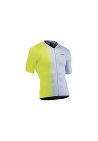 Koszulka rowerowa NORTHWAVE BLADE Jersey szaro żółta. Kolor: szary, wielokolorowy, żółty. Materiał: jersey. Sport: kolarstwo