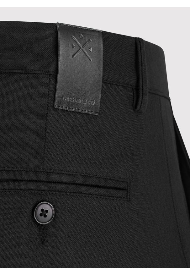 Pako Lorente - PAKO LORENTE – Casualowe czarne spodnie męskie. Okazja: na co dzień. Kolor: czarny. Materiał: poliester, elastan, wiskoza. Wzór: gładki. Sezon: jesień. Styl: casual