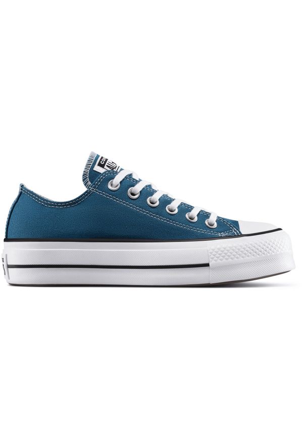 Adidasy Converse Chuck Taylor All Star Lift, Kobiety. Kolor: niebieski. Materiał: materiał. Model: Converse All Star. Sport: fitness