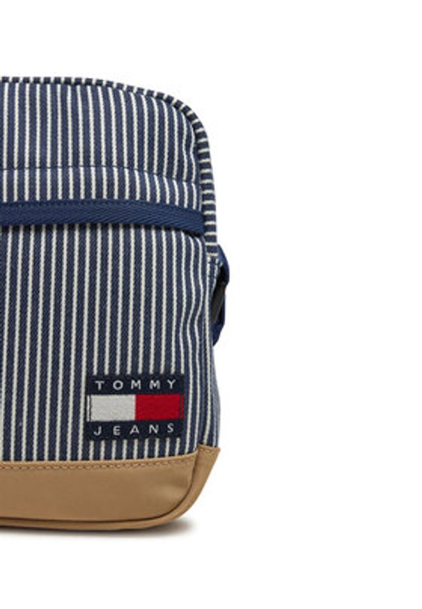 Tommy Jeans Saszetka Tjm Ess Daily Stripe Reporter AM0AM13327 Niebieski. Kolor: niebieski. Materiał: materiał