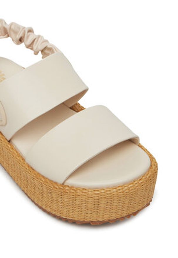 Blauer Sandały S5OPAL04/RAF Écru. Materiał: skóra