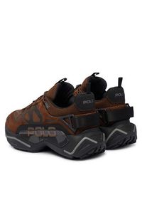 Polo Ralph Lauren Sneakersy 809974105003 Brązowy. Kolor: brązowy. Materiał: zamsz, skóra #4