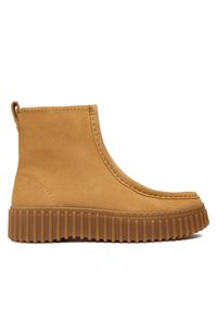 Botki Clarks. Kolor: brązowy