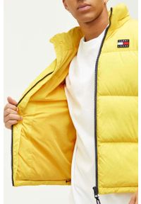 Tommy Jeans kurtka puchowa męska kolor żółty zimowa. Kolor: żółty. Materiał: puch. Sezon: zima #4