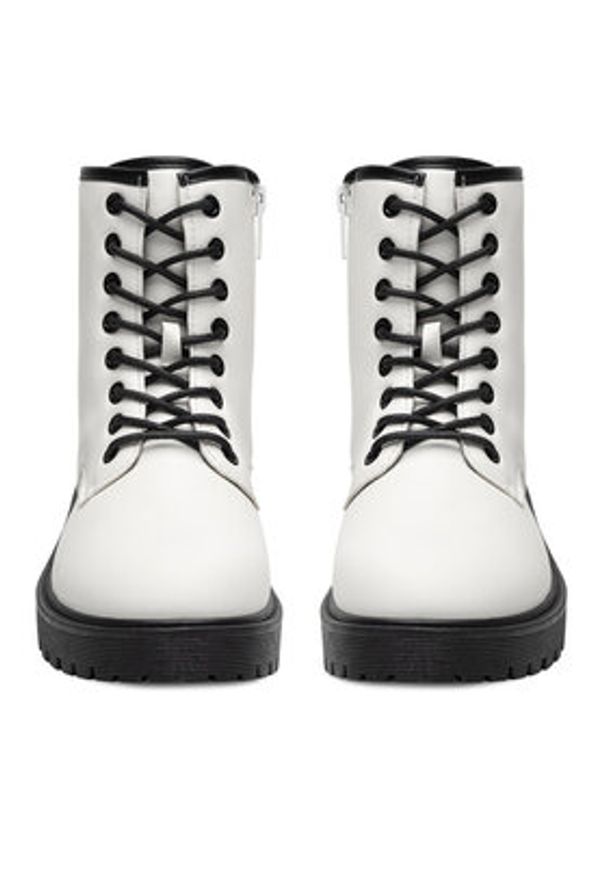 Jenny Fairy Trzewiki WFA3030-1 Biały. Kolor: biały. Materiał: skóra