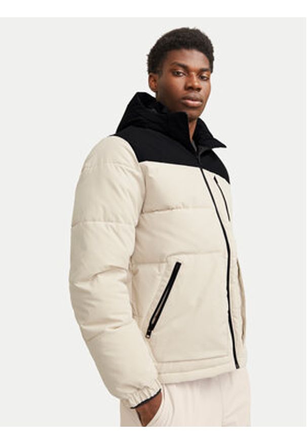 Jack & Jones - Jack&Jones Kurtka zimowa Otto 12258416 Beżowy Regular Fit. Kolor: beżowy. Materiał: syntetyk. Sezon: zima