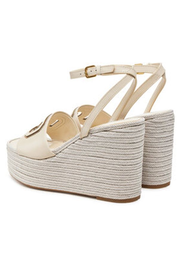 Guess Espadryle FLJTAN LEA04 Écru. Materiał: materiał