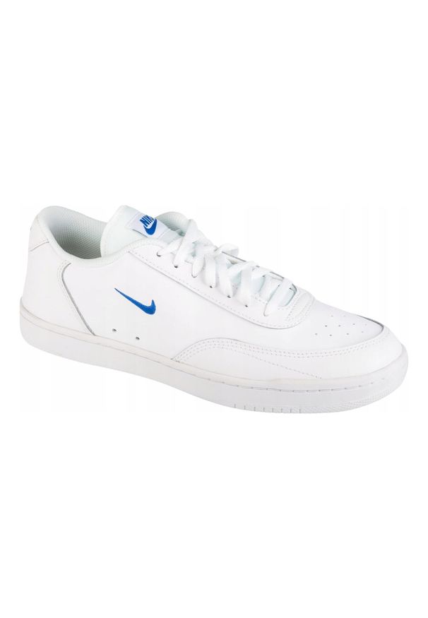Nike - Męskie Skórzane Buty Sportowe Court Vintage. Kolor: biały. Materiał: skóra. Sezon: zima. Styl: vintage, sportowy