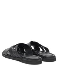 TOMMY HILFIGER - Tommy Hilfiger Klapki Premium Hilfiger Cc Lth Sandal FM0FM05504 Czarny. Kolor: czarny. Materiał: skóra