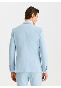 Pako Lorente - PAKO LORENTE - Błękitna marynarka garniturowa. Kolor: niebieski. Materiał: bawełna, elastan, wiskoza. Wzór: gładki #3