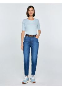 Big-Star - Sneakersy damskie ze skóry naturalnej zamszowej niebieskie RR274997 400. Nosek buta: okrągły. Zapięcie: sznurówki. Kolor: niebieski. Materiał: zamsz, skóra #4