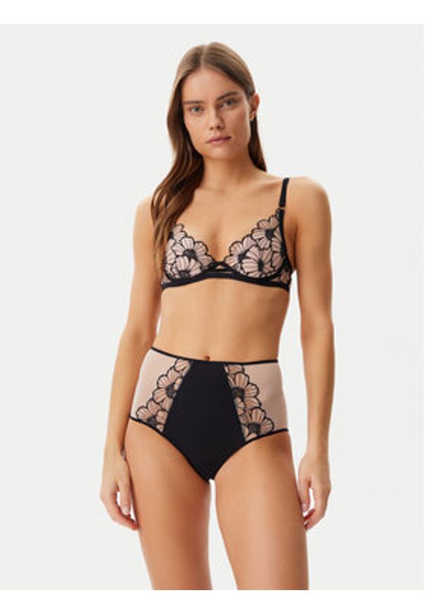 Chantelle Figi klasyczne z wysokim stanem Lush C22OC5 Czarny. Stan: podwyższony. Kolor: czarny. Materiał: syntetyk