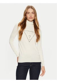 Guess Golf Piper W4BR03 Z2NQ2 Écru Regular Fit. Typ kołnierza: golf. Materiał: wiskoza #1