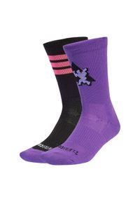 Adidas - Skarpety adidas x Jeremy Scott. Kolor: fioletowy, czarny, wielokolorowy. Sport: fitness