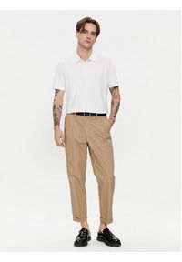 Baldessarini Polo B4 10044/000/5190 Biały Regular Fit. Typ kołnierza: polo. Kolor: biały. Materiał: bawełna #5