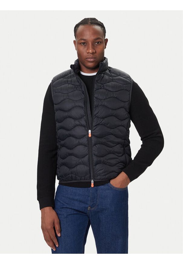 Save The Duck Kamizelka D82187M GIGA21 Czarny Regular Fit. Kolor: czarny. Materiał: syntetyk