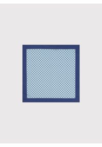 Pako Lorente - PAKO LORENTE – Niebieska poszetka w kwiatki. Kolor: niebieski. Materiał: poliester. Wzór: kwiaty