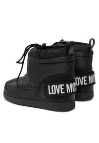 Love Moschino - LOVE MOSCHINO Śniegowce JA24972G0LEB0000 Czarny. Kolor: czarny. Materiał: materiał #6