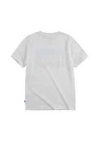 Levi's® - Levi's T-shirt dziecięcy kolor biały z nadrukiem. Okazja: na spotkanie biznesowe, na co dzień. Kolor: biały. Materiał: dzianina. Wzór: nadruk. Styl: biznesowy, casual #3