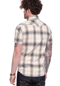 Lee - LEE SS WESTERN BRIGHT WHITE L640DKLJ 112115267. Okazja: na imprezę. Materiał: bawełna, jeans, materiał. Długość rękawa: krótki rękaw. Długość: krótkie. Wzór: aplikacja. Sezon: lato. Styl: klasyczny
