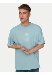 Only & Sons T-Shirt Malik 22029484 Niebieski Relaxed Fit. Kolor: niebieski. Materiał: bawełna