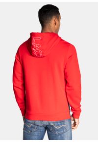 Bluza męska czerwona Lacoste Sport Hoodie SH6900.1FU. Kolor: czerwony. Materiał: materiał. Styl: sportowy