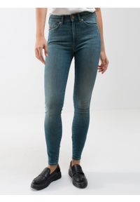 Big-Star - Spodnie jeans damskie Melinda High Waist 327. Stan: podwyższony. Kolor: niebieski. Sezon: lato. Styl: klasyczny, elegancki #1