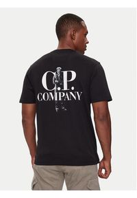 C.P. Company T-Shirt 17CMTS167A005100W Czarny Regular Fit. Kolor: czarny. Materiał: bawełna