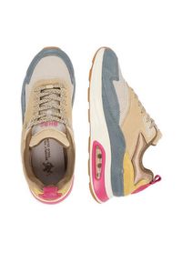 Beverly Hills Polo Club Sneakersy EO-L240061 Beżowy. Kolor: beżowy. Materiał: zamsz, skóra #6