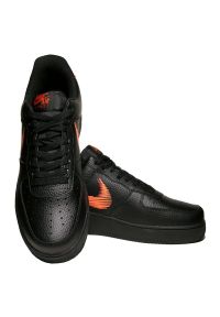 Buty Nike Air Force 1 Low Zig Zag M DN4928 001 czarne. Zapięcie: sznurówki. Kolor: czarny. Materiał: skóra, guma. Model: Nike Air Force