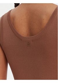 Fracomina Top FR26ST4005K524R9 Brązowy Slim Fit. Kolor: brązowy. Materiał: wiskoza #5