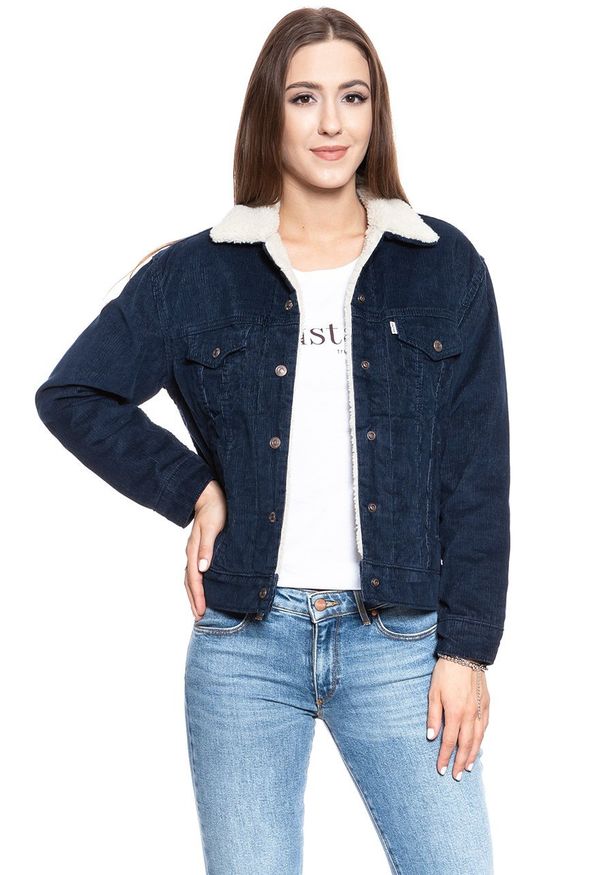 Levi's® - DAMSKA KURTKA ZIMOWA LEVI'S Ex- Boyfriend Trucker 361370028. Materiał: sztruks. Sezon: zima