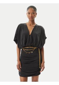 Elisabetta Franchi Sukienka koktajlowa AB-765-51E2 Czarny Regular Fit. Kolor: czarny. Materiał: syntetyk. Styl: wizytowy #1