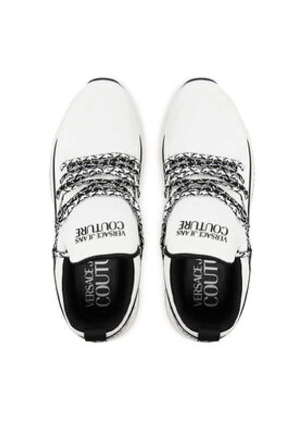 Versace Jeans Couture Sneakersy 79YA3SA3 Biały. Kolor: biały. Materiał: materiał
