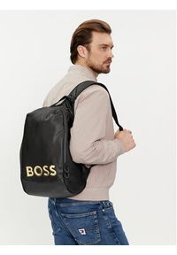 BOSS - Boss Plecak Holiday Bg 50485607 Czarny. Kolor: czarny. Materiał: materiał