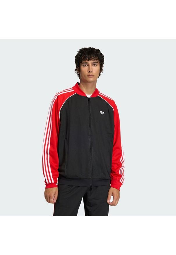 Adidas - adidas Bluza adicolor SST KE0115 Czarny Loose Fit. Kolor: czarny. Materiał: syntetyk