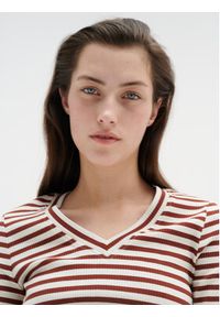 InWear T-Shirt Dagnaiw Striped V 30107270 Kolorowy Slim Fit. Materiał: bawełna. Wzór: kolorowy #4