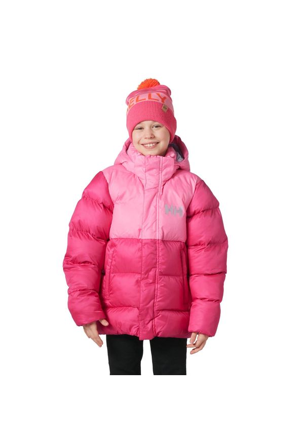 Dziecięca kurtka puchowa Helly Hansen Vision. Typ kołnierza: kaptur. Kolor: czerwony. Materiał: puch