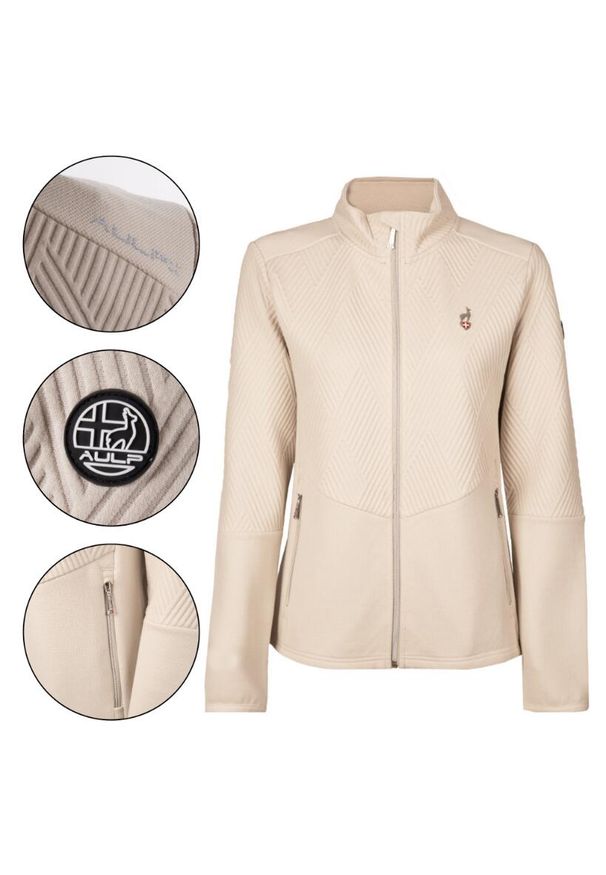 Aulp - Bluza polarowa damska AULP SIMIX oddychająca. Kolor: beżowy. Materiał: polar