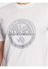 Napapijri T-Shirt S-Bollo NP0A4H9K Biały Regular Fit. Kolor: biały. Materiał: bawełna #3