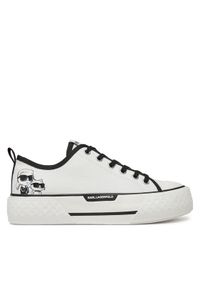 Karl Lagerfeld - KARL LAGERFELD Trampki KL60614T Biały. Kolor: biały. Materiał: materiał #1