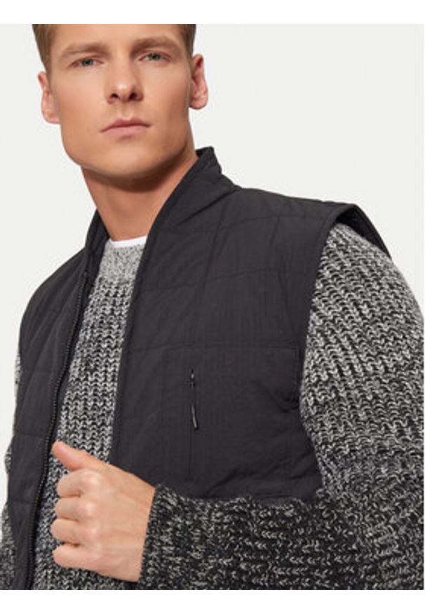 Rains Kamizelka Giron Liner Vest T1 19410 Czarny Regular Fit. Kolor: czarny. Materiał: syntetyk. Długość rękawa: bez rękawów