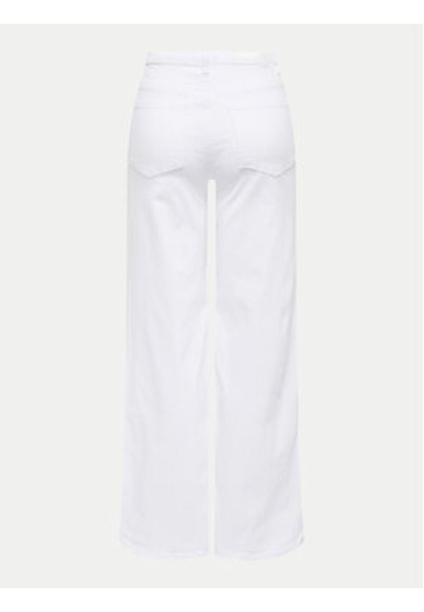 only - ONLY Jeansy Madison 15310632 Biały Wide Leg. Kolor: biały