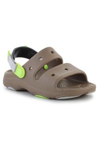 Sandały Crocs All-Terrain Jr 207707-2F9 brązowe. Kolor: brązowy. Materiał: materiał, guma. Sezon: lato